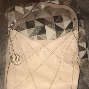 Elisa Blanca large tote with shoulder strap15”x14”